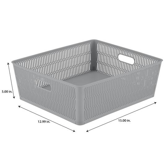 Simplify Slide 2 Stack It Shallow Tote Baskets